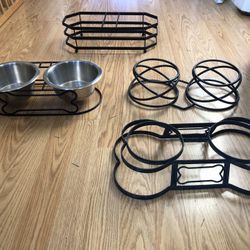 Iron Pet Food Stands