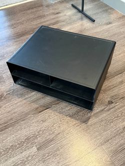 YAMAZAKI Home Desktop Printer Stand - Computer Accessory Office Organizer Steel One Size Black