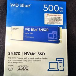 WD Blue 500GB SN570 NVMe SSD 