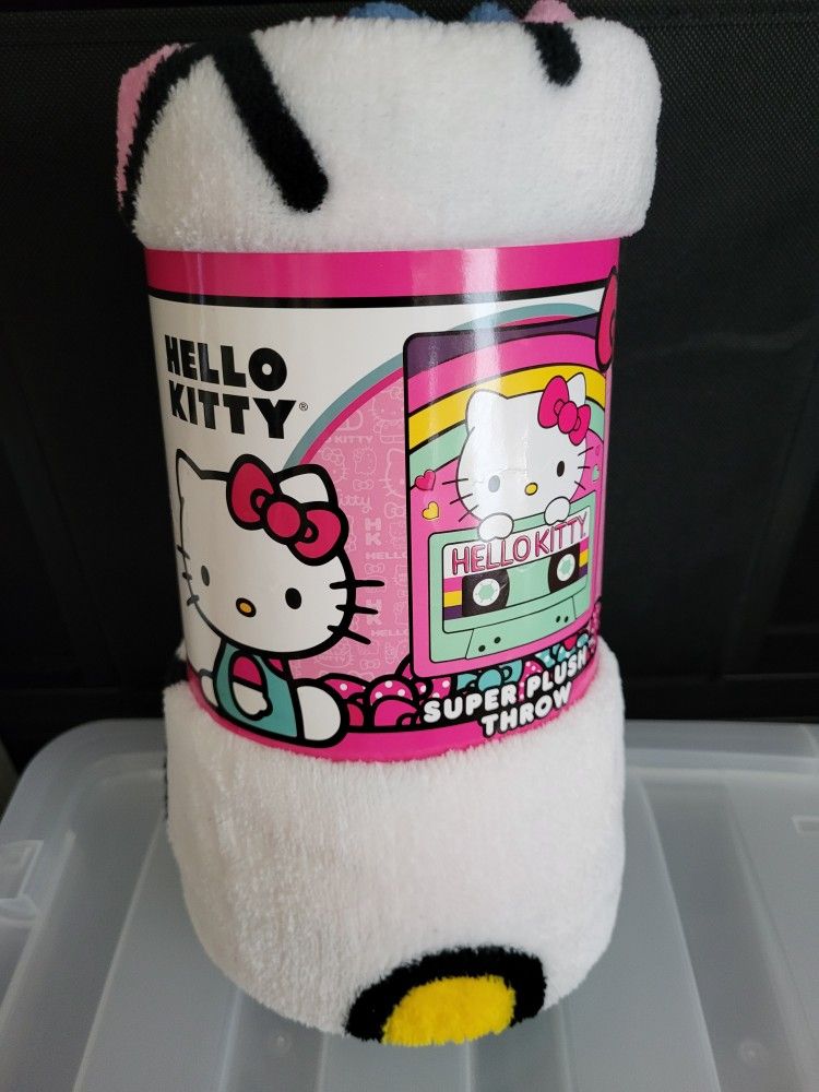 Hello Kitty Plush Throw Blanket
