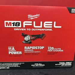 MILWAUKEE M18 FUEL 18V Lithium-Ion Brushless Cordless 4-1/2 in./5 in. Grinder w/Paddle Switch (Tool-Only)