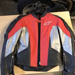 Women's Stella Alpinestars Leather Jacket sz 40