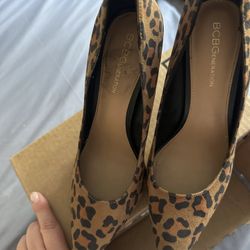 BCBG Cheetah Print Pointed Heels