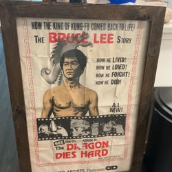 Vintage Bruce Lee Poster 