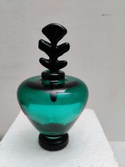 Antique Perfume bottle collection 3 have sterling silver top