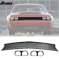 Fits 2015-2023 Challenger SRT Hellcat OE Style Upper Radiator Grille Headlight Bezels