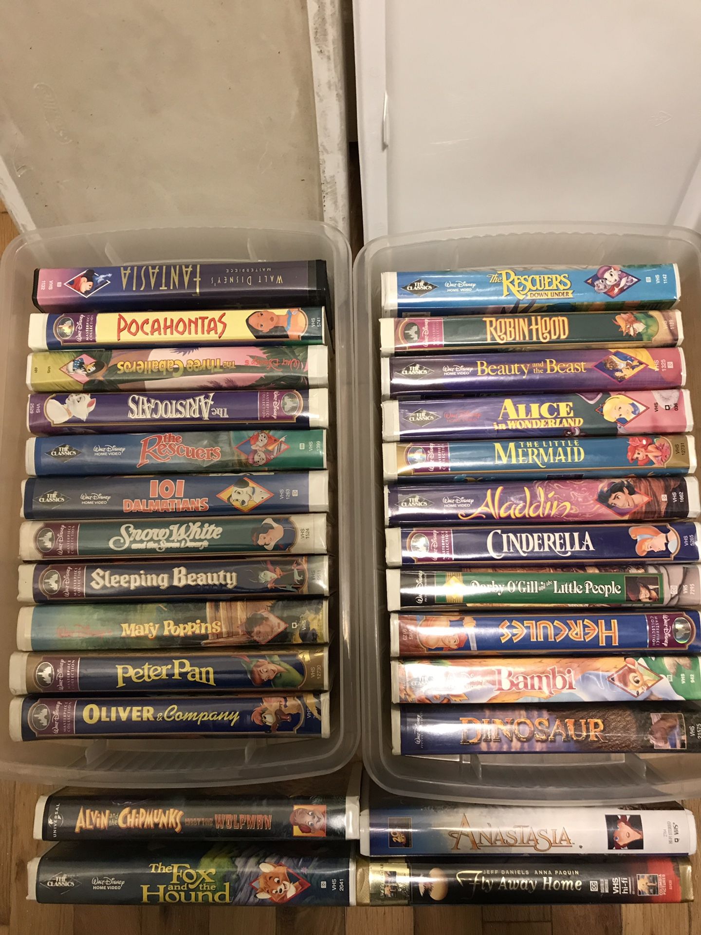 Lot of 26 Disney VHS Movies