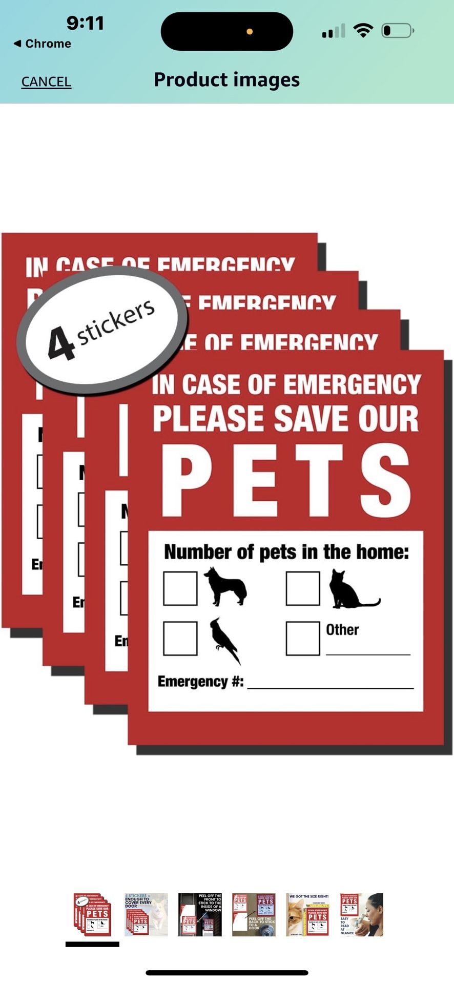 New! Pet Finder Stickers