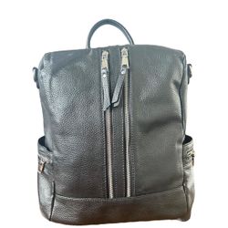 Uni-Sex Genuine Leather Backpack, Handbag