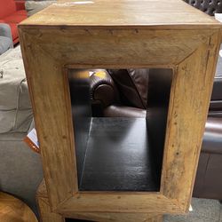 Solid Wood Square End Table 