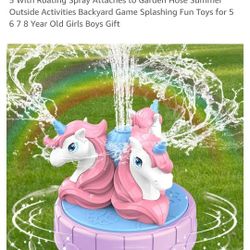 New! Unicorn Sprinkler