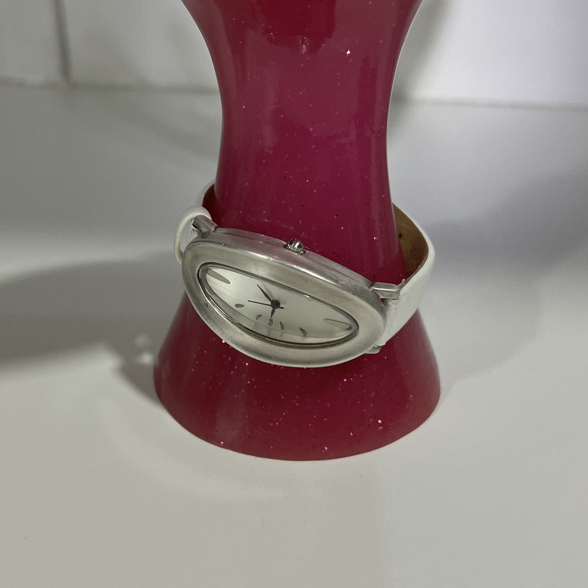 RLM Studio Ladies Watch Oval Sterling RLM Studio Ladies Watch Oval Sterling Silver 925 Leather Women’s Oval Wrist Watch NEW Battery