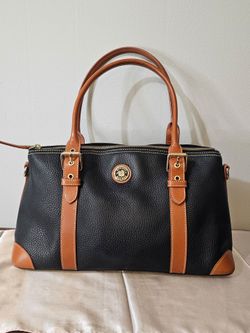 Dooney & Bourke Black Leather Satchel Handbag