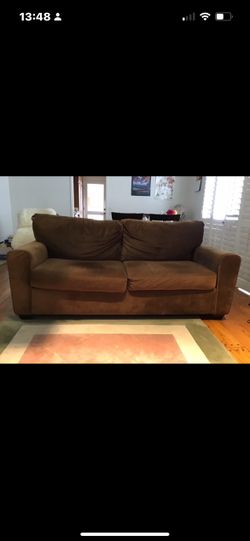 Brown 2-Seater Sofa - Used, Good Condition