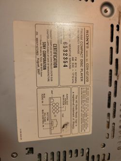 Sony  Cd/radio