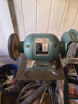 6-Inch Bench Grinder 3/4 HP with stand.