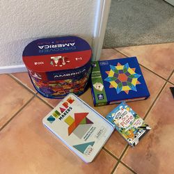 Puzzles, Flash Cards, Tangrams 