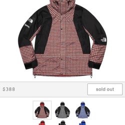 Supreme The North Face Studded Mountain Light Jacket Red Size L