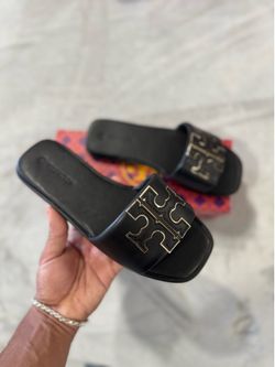 Black Tory Burch Slides