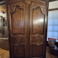 NO LONGER AVAILABLE Henredon "Four Centuries" Carved Oak ArmoirE
