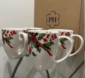Princess House Marbella Winterberry Mugs and Plates