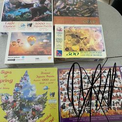 Five Brand New Puzzles-Never Opened-Please Read The Entire Post For Prices!