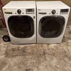Lg Stackable Or Side By Side Washer And Gas Dryer 