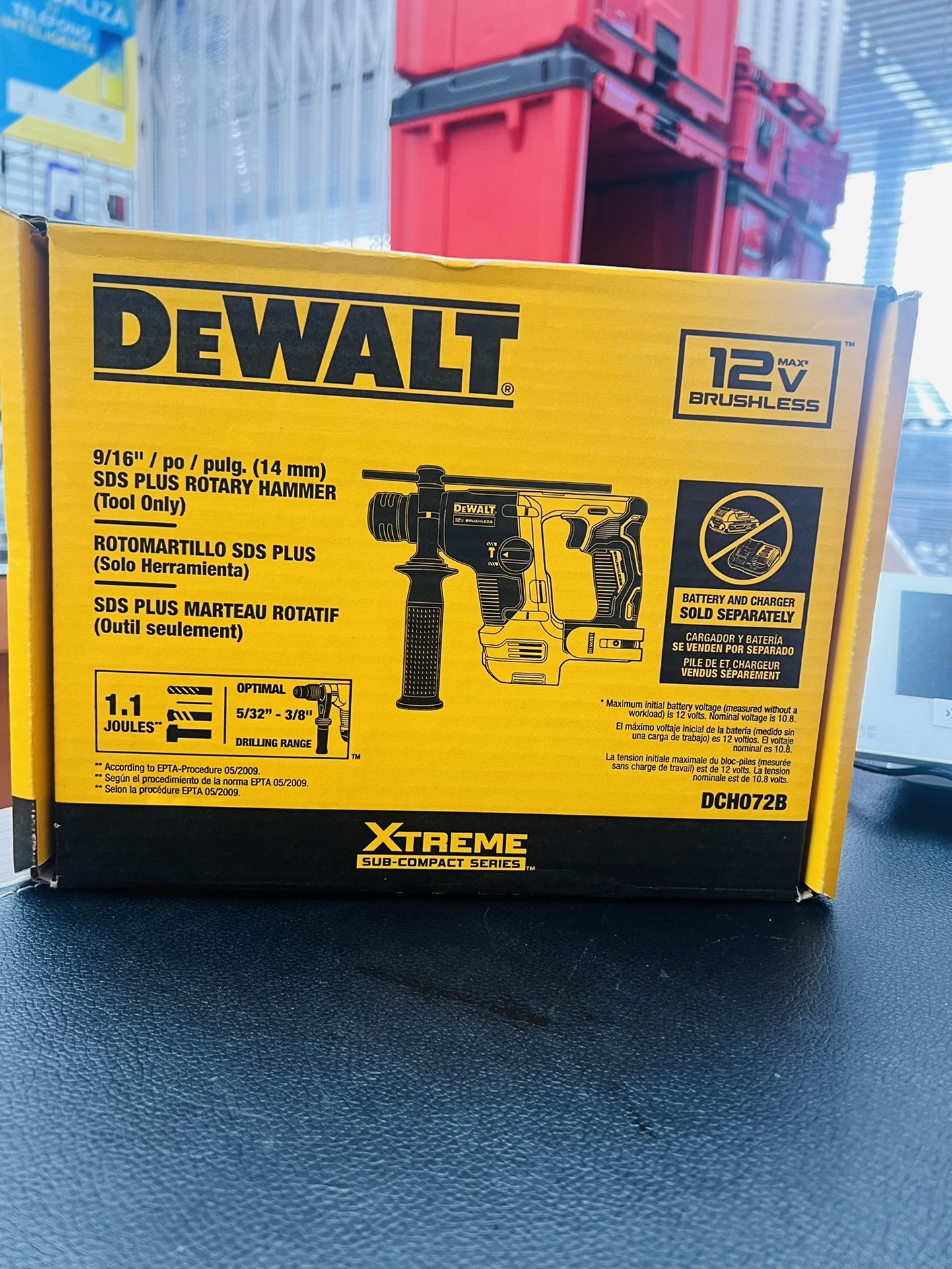 DEWALT XTREME 12-volt Max Sds-plus Cordless Rotary Hammer Drill (Tool Only)