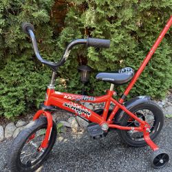 Kid’s Children’s Schwinn Grit Bike With Parent Push Rotate Handle