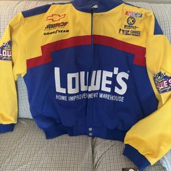 NASCAR Mike  Skinner Lowes X Large Cloth Jacket With Tags Still On It