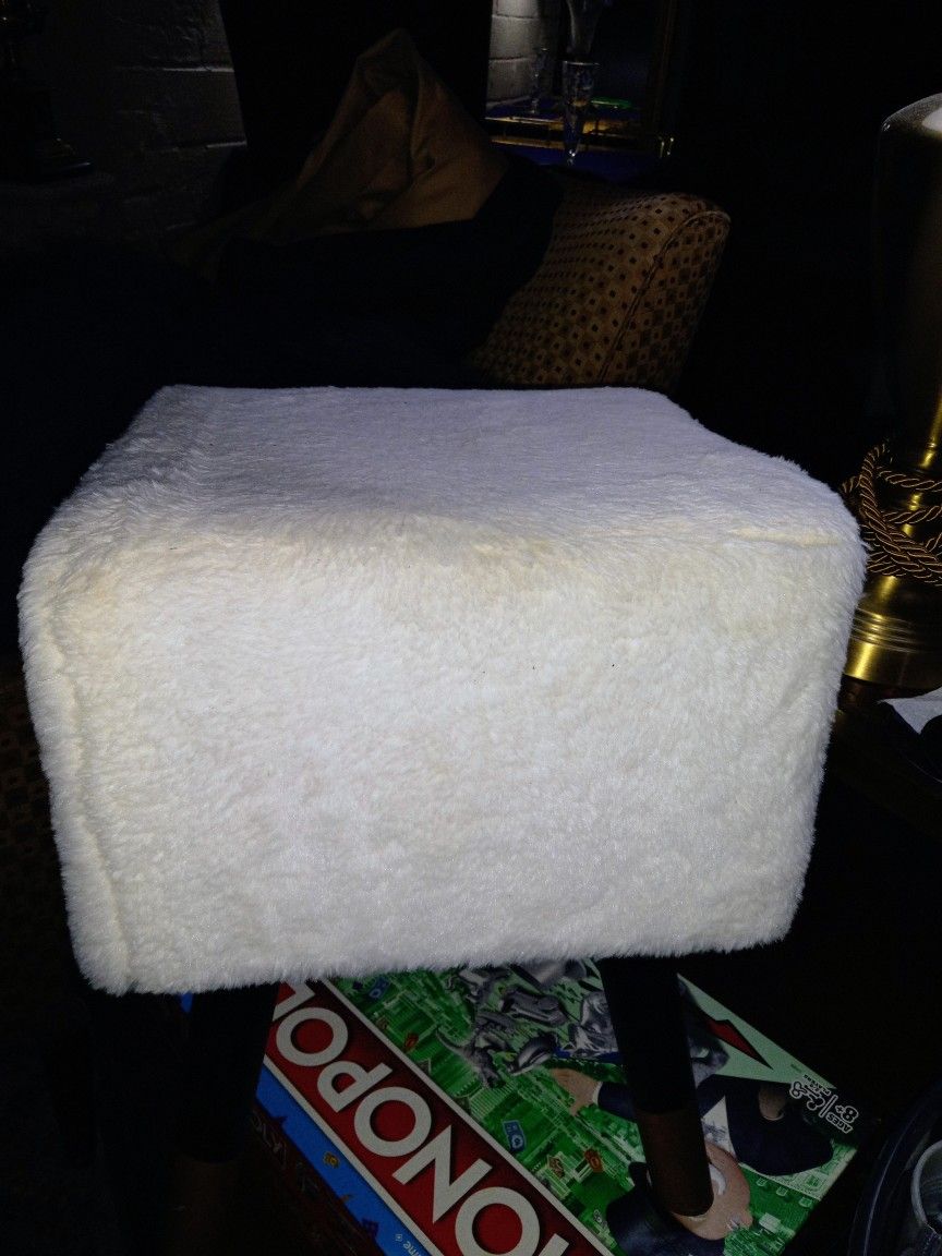 Faux Fur Footstool