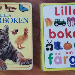  2 Books Lila Djurboke / Lilla Boken Om Farger