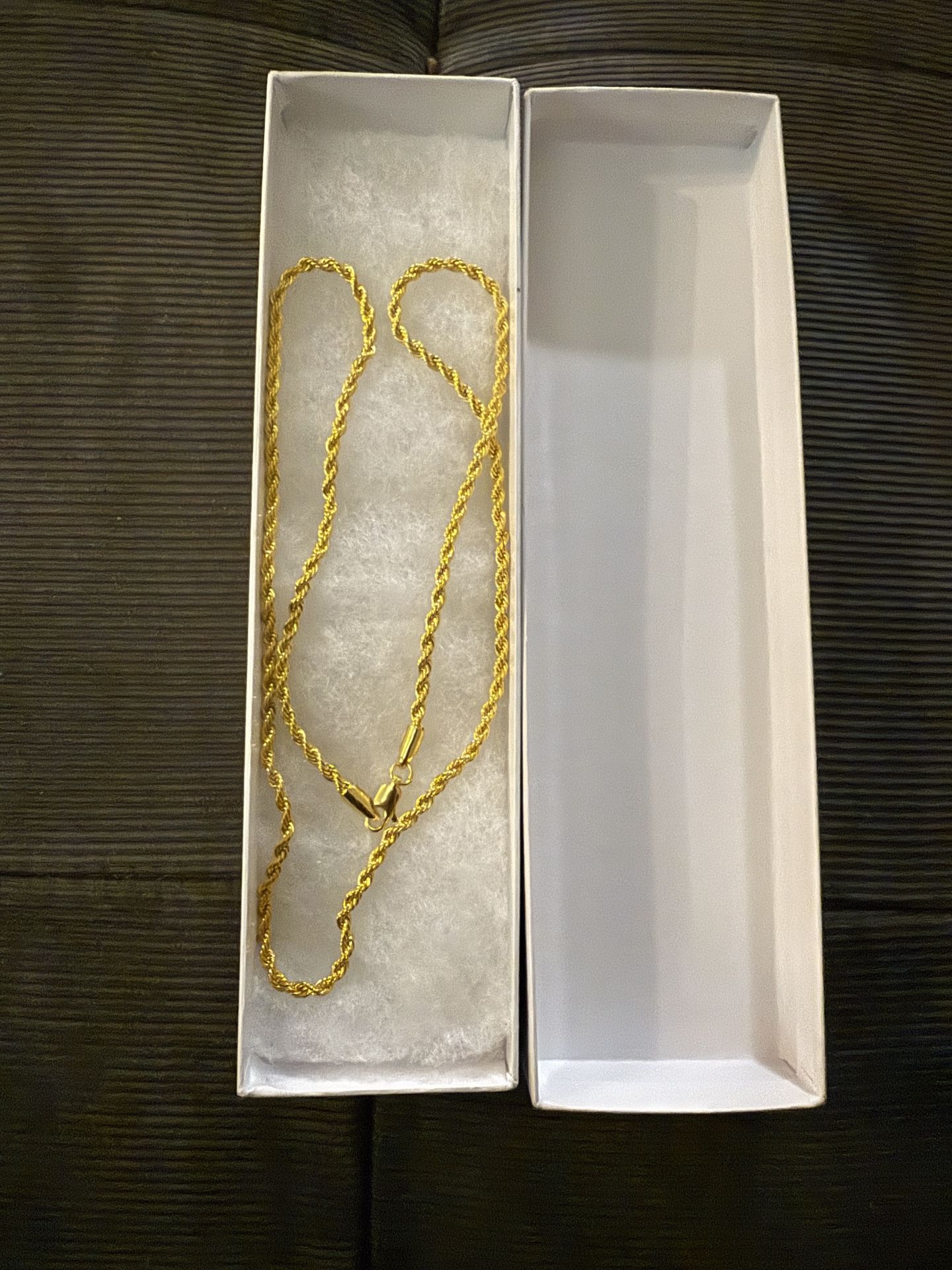 Men’s 18 Karat Gold Filled 24 Inch Long New