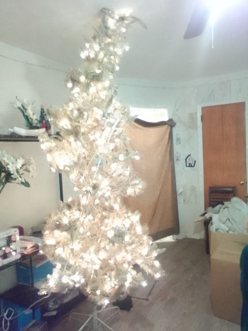 Gold Pre Lit Christmas Tree 9 Ft