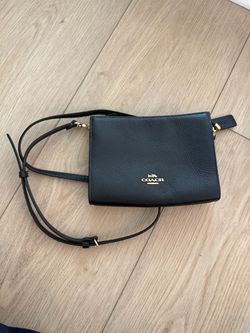 Coach New Black Leather Crossbody Bag