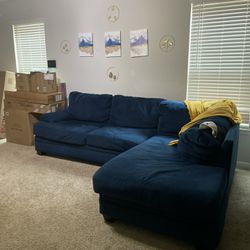 Blue Couch Sectional (Negotiable) 