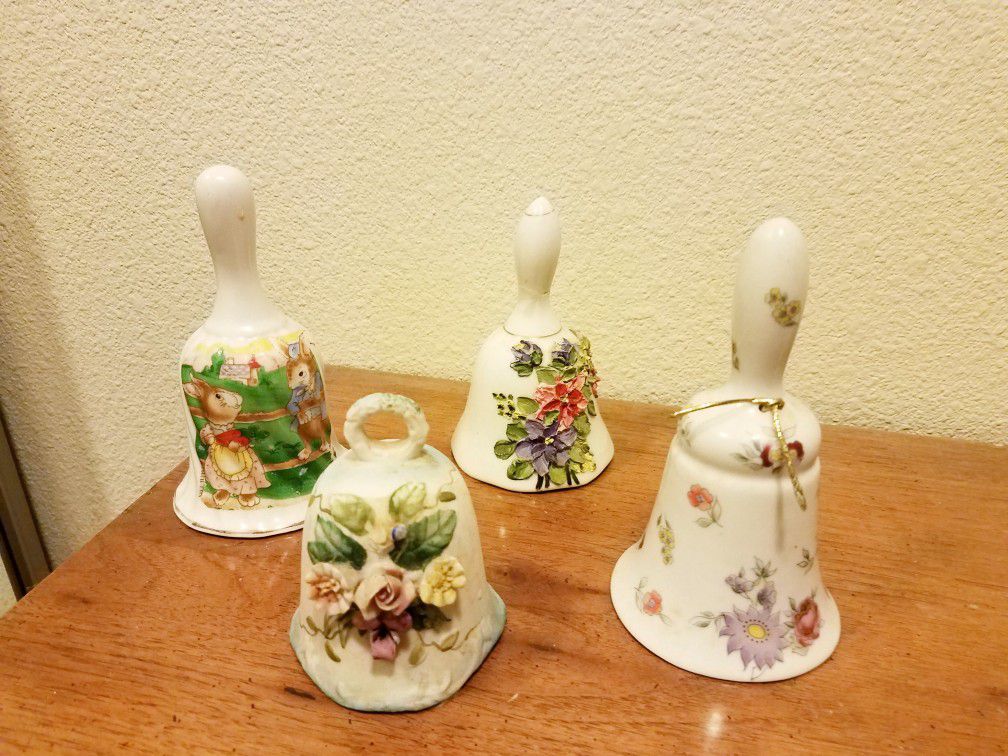 Collectible Hand-painted Porcelain Bells