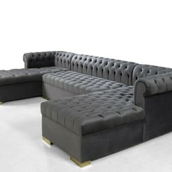 Sheffield Luxury Gray Sectional

