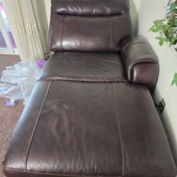 Long Leather Recliner