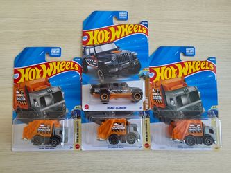 🔥 Hot Wheels "All Treasure Hunt" Lot - '20 Jeep Gladiator STH + (3) Total Disposal TH Trucks