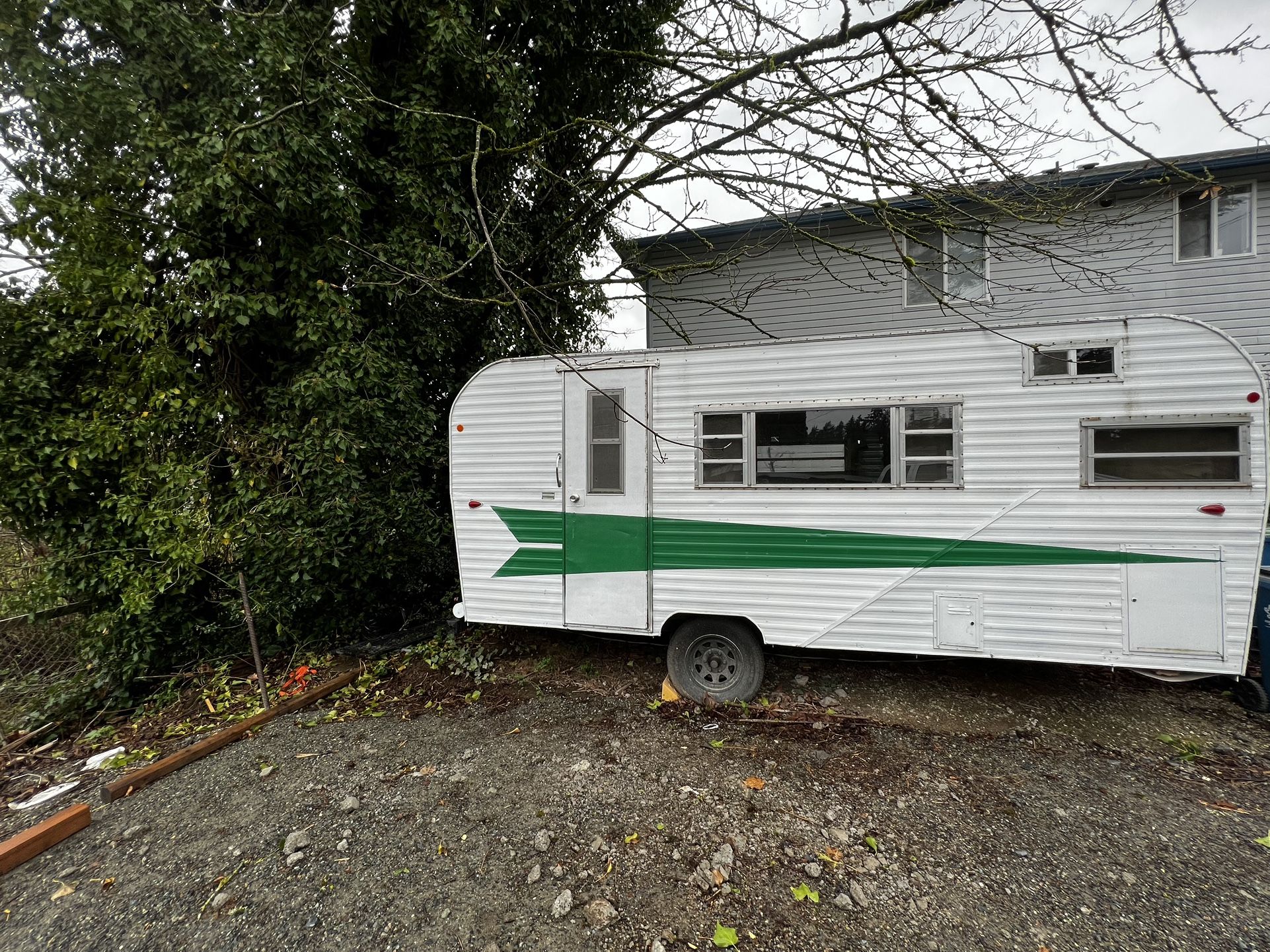 Partially Gutted Camp Trailer