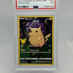 2021 Pokemon Celebrations Pikachu #005 Full Art PSA 7 Near Mint