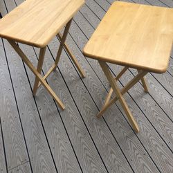 2 Wooden Tables 
