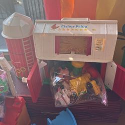 Fisher Price Barn And Farm Animals Play Set