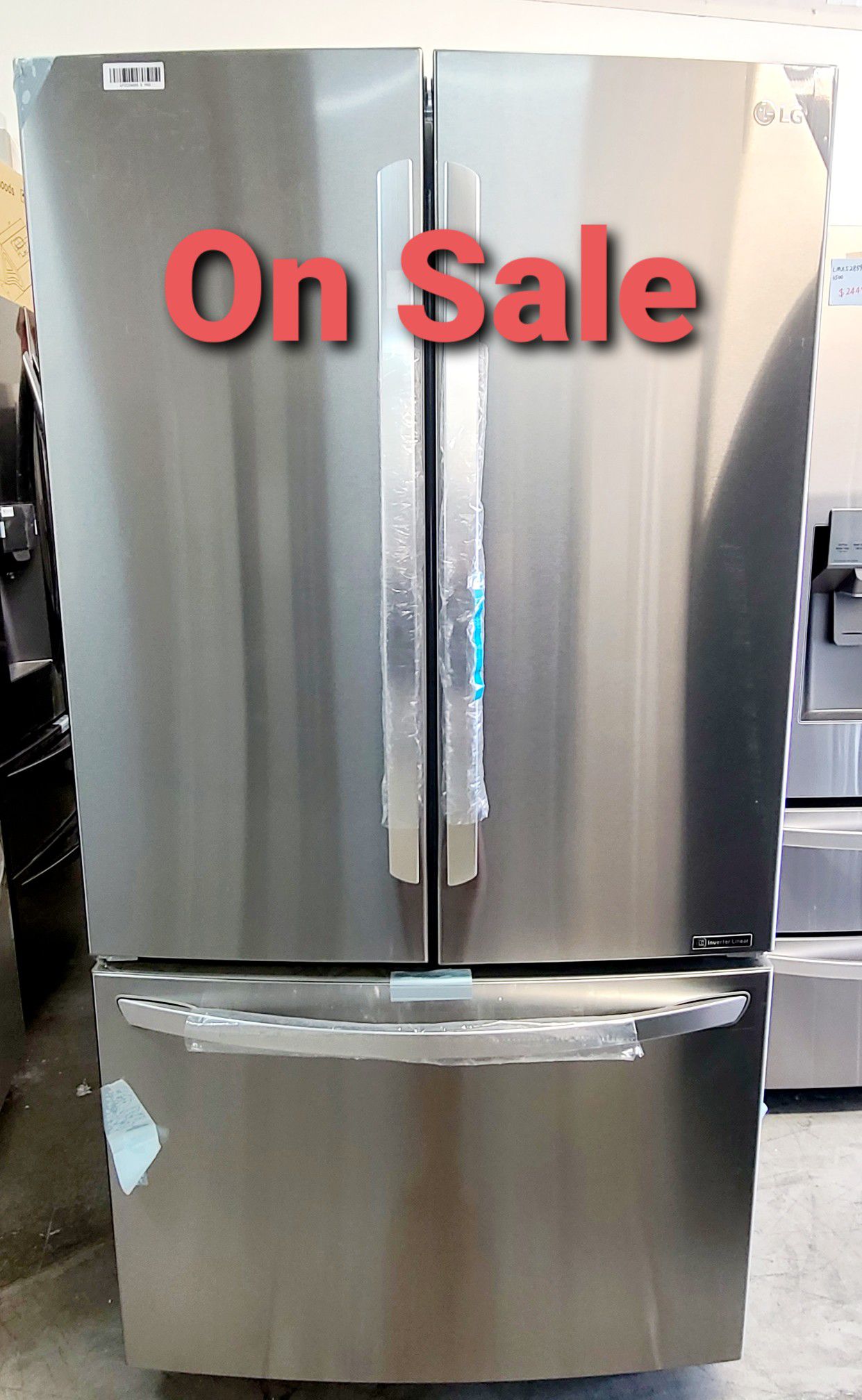$50 Down, take New Refrigerator home today. 23 cu. ft. French Door Counter-Depth