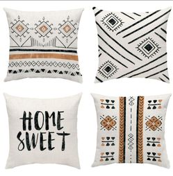 Pillow Case Boho Throw Pillow Covers,18x18 Inch