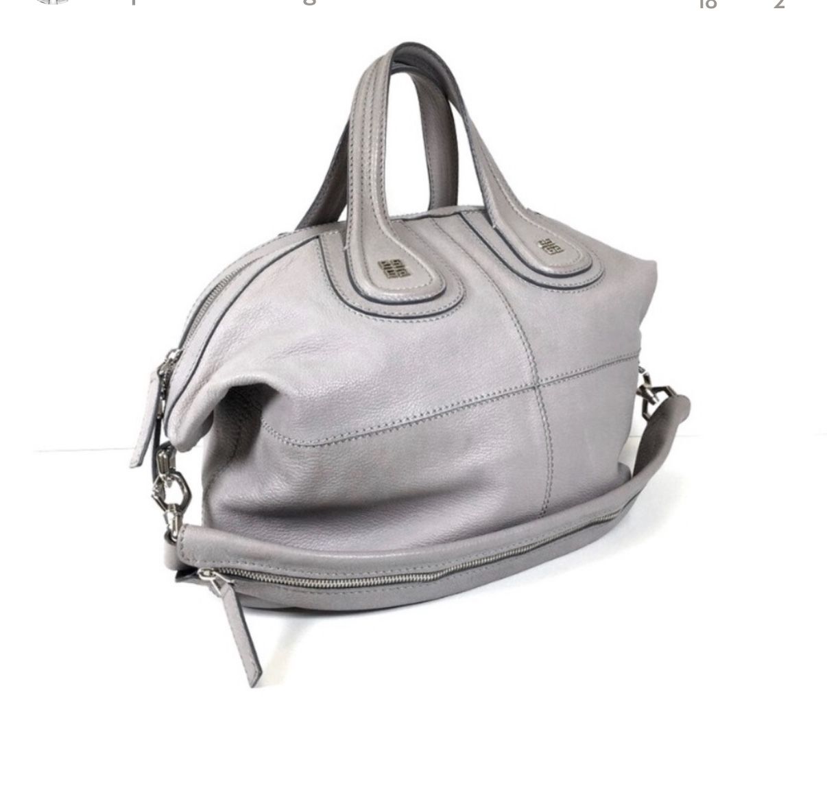 GIVENCHY NIGHTINGALE BAG • MEDIUM. GRAY. 100% AUTHENTIC