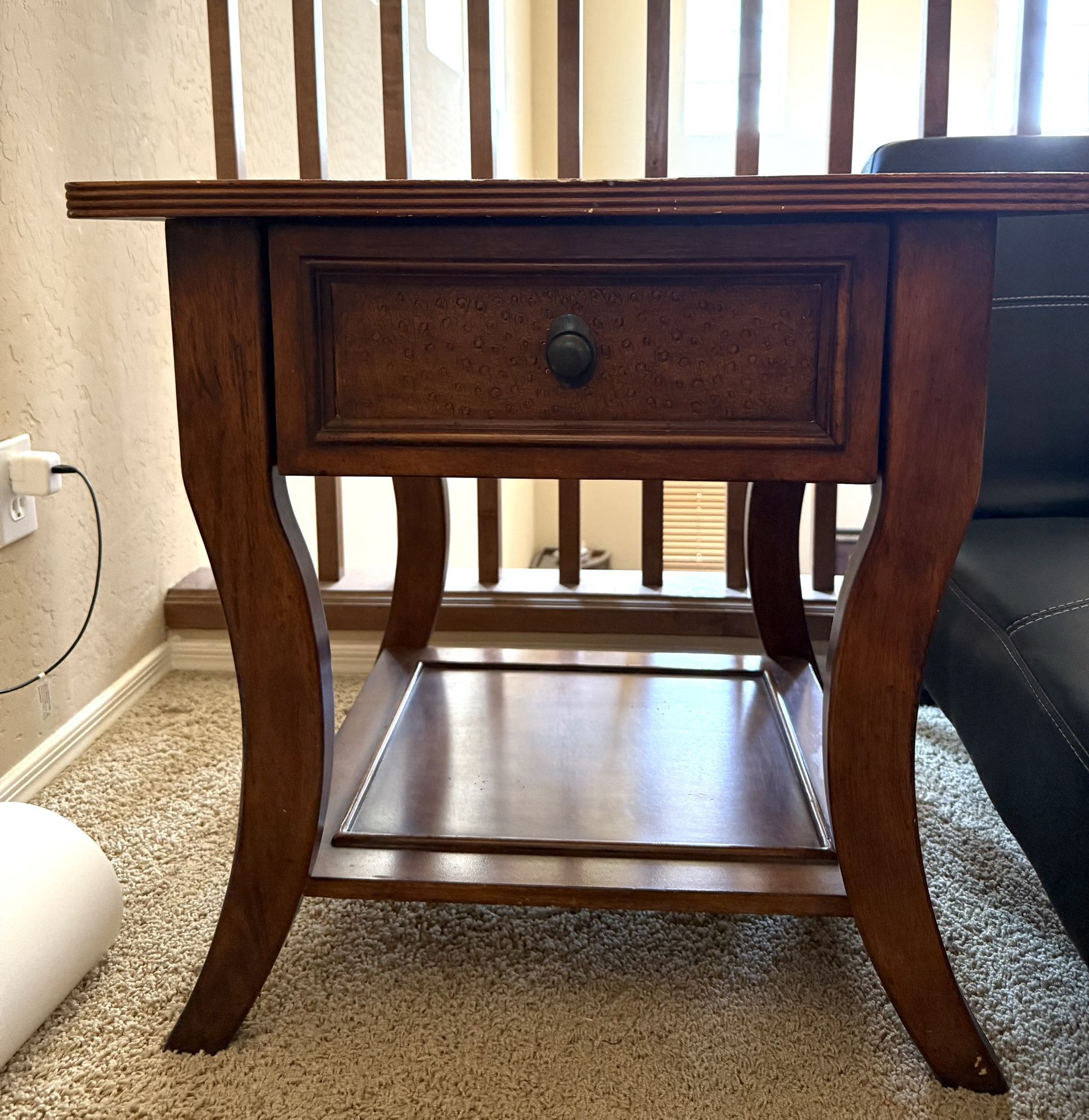 Wood End Table