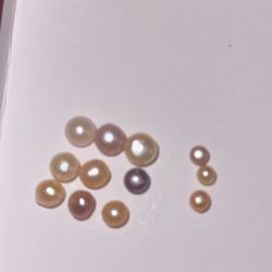 Pearls (12 Flat Backs) 