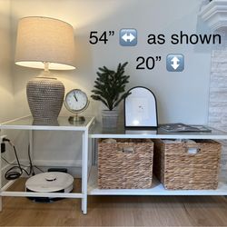 Modern glass side table